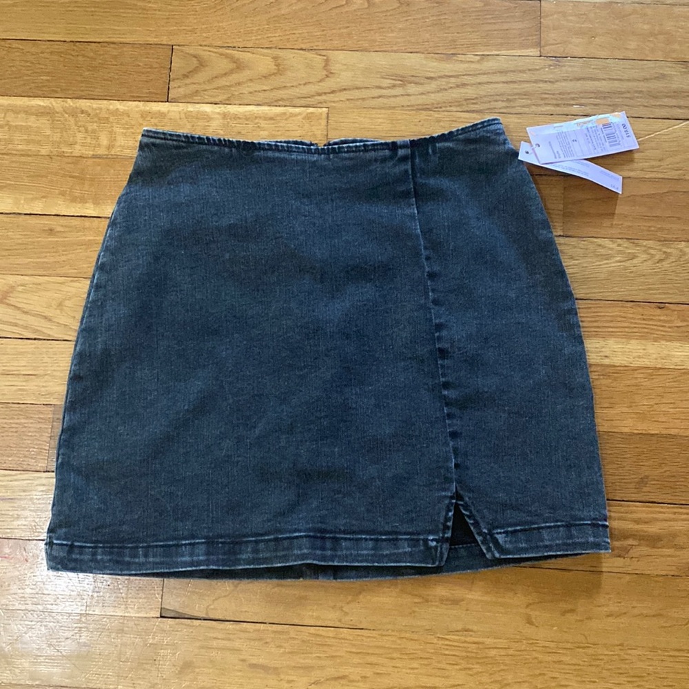 NWT* Wild Fable Washed Black Denim Mini Skirt, Size 2